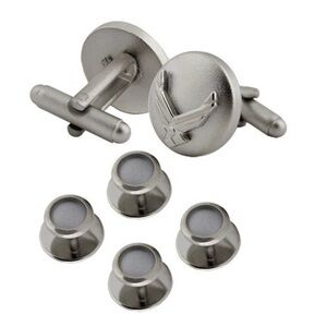 NEW AIR FORCE CUFF LINKS AND STUDS: EAGLE DEVICE